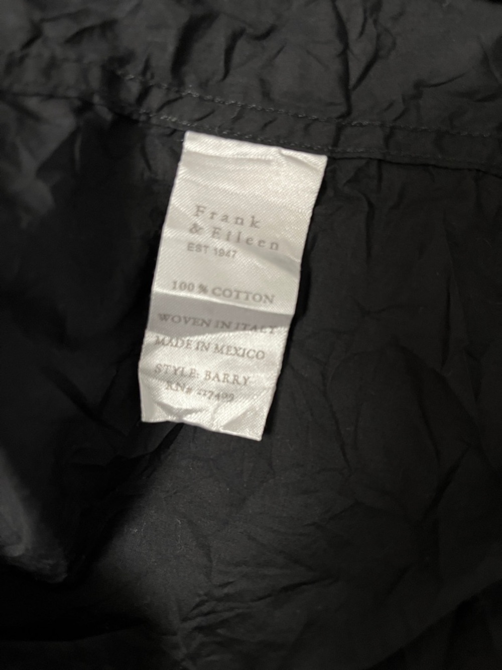 Frank & Eileen Crinkle Barry Tailored Button-Up Shirt - Picture 6 of 6